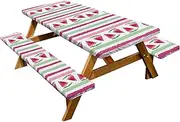 Picnic Table Covers with Bench Covers - Watermelon Print Outdoor Bench Elastic Picnic Table - Portable Outdoor Picnic Tablecloth Picnic Bench Covers for Picnics Painting