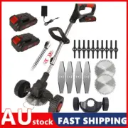 Cordless Grass Trimmer Electric String Lawn Cutter Brush Mower Whipper 2500W
