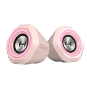 Edifier G1000 Gaming 2.0 Speakers System - Bluetooth V5.0/ USB Audio/ AUX Input/RGB 10 Light Effects/ 10W RMS Power - Pink