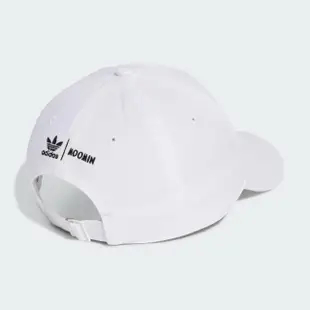 【adidas 愛迪達】帽子 童帽 運動帽 棒球帽 遮陽帽 三葉草 MOOMIN CAP 白 IB9256