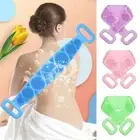 Bath Brushes Double-Sided Bath Towel Silicone Brush Body Scrub Scrubbers