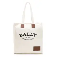 在飛比找momo購物網優惠-【BALLY】精選帆布托特包（直式）