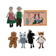 The Puppet Company - Traditional Story Sets - The Gingerbread Man Finger Puppet