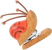 DIYEAH Mini Animal Stapler Wooden Snail Stapler Fun Design for Classroom School Office Portable