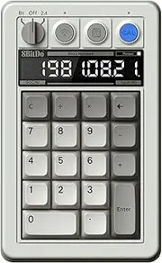 8BitDo Retro 18 Mechanical Numpad, Supports Calculator Mode, Bluetooth/2.4G/Wired Numpad for Windows and Android (M)