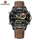 NAVIFORCE Men Military Watch Digital Quartz Chronograph Wristwatch Boy Stopwatch