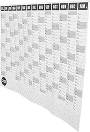 SECFOU 1 set Yearly Schedule Calendar Creative Minimalist Design for Home Office for Planning and Organizing Year