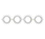 Chrome Exhaust Flange - Set of 4 - 18231-333-010 - Honda CB350F CB400F CB550K