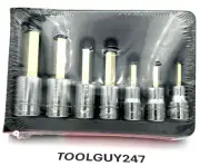 SNAP ON TOOLS USA 307ESAMY 1/2" Drive 7 Pc Hex Socket Driver Set sealed NEW +