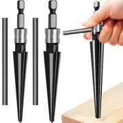 2PCS Hex Shank Taper Reamer Kit 5-16mm 3-13mm Core Drill Bit Woodworker Tool