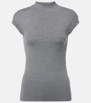 [Jardin des Orangers] Jardin des Orangers Wool mockneck top AU 16 grey