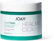 [JOAH] Heal Me CICA Face Toner Pads, Centella Asiatica for Soothing, Calming, Balancing Sensitive and Irritated Skin, Korean Skincare, Cruelty-Free pH 5.5, Hypoallergenic, 50 Pads