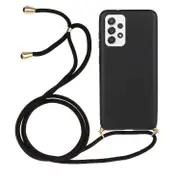 For Samsung Galaxy A53 Wheat Straw Material + TPU Protective Case with Lanyard