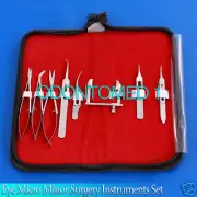 Eye Micro Minor Surgery Ophthalmic Instruments Set 8 Pieces Kit Surgical Ey-052