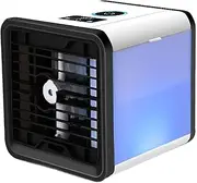 [WeiLaiKeQi] Desktop Mini Air Conditioner with 3 Speed Humidifier Portable 3 in 1 Design Built in 7 Colorful Lights for Office Camping