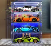 Acrylic Display case LEGO 42115 42083 42056 42096 Lamborghini Bugatti with light