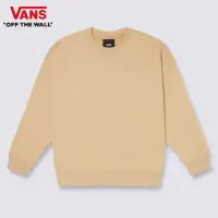 在飛比找momo購物網優惠-【VANS 官方旗艦】Logo 男女款奶茶色長袖大學T