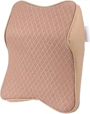 KICHOUSE Fine Crafted Car Seat Accessories Memory Foam Car Headrest Pillow Cervical Pillow for Neck Support Car Back Seat Pillow Car Neck Break Cushion Beige