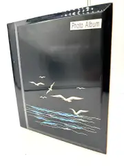 Otagiri Lacquerware Photo Album Scrapbook Seagull Blue Cruise Memoir 32 Pictures