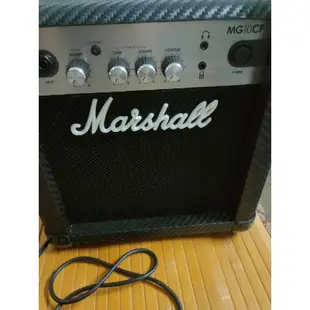 中古二手 馬歇爾 Marshall MG10CF 電吉他 貝斯 音箱 破音 民謠 可接耳機、播放器 放大器 10W