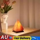 Himalayan Salt Lamp Crystal Salt Rock Lamp Decor with Base (Pyramid Warm Light)