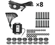 S02 1 to 8 RGB Car Chassis Light Car Atmosphere Light Car Bottom Light RGB Off-road Modified Car Light Led Rock Light