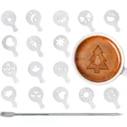 Stainless Steel Coffee Art Needle Stencils - 16x