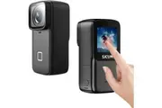 SJCAM Waterproof Action Camera 4K 30M Underwater POV Vlogging Camera HDR SIX-AXIS Stabilization,Wide FOV,Touch Screen, 5G WiFi Living Stream (C200Pro),Gifts