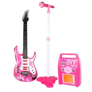 電子吉他組合兒童音樂早教麥克風兒童麥克風彈唱吉他多功能樂器早期教育益智音樂玩具