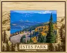 Estes Park Colorado Mountain Laser Engraved Wood Picture Frame Landscape (8x10)