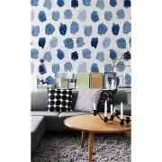 Ink dots Abstract removable Wallpaper white mural Self Adhesive Peel & Stick