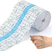 Waterproof Transparent Bandage, 7cm x 10m Disposable Film Wound Dressing Cuttable Elastic Self-Adhesive Bandaid Stretch Adhesive Dressing Tapes, Wound