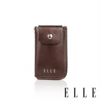 在飛比找森森購物網優惠-【ELLE HOMME】ELLE真皮鑰匙收納包 (咖啡色)