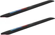 DINHEAROM 1 Pair Car Door Edge Guard Bumper Protector Strips Scratch Design for Enhanced Vehicle Protection Easy Installation Durable Shock Absorption for Cars and Scooters