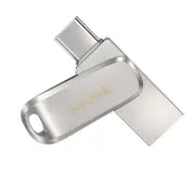 SanDisk 128GB Ultra Dual Drive Luxe USB-C USB-A Flash Drive Memory Stick 150MB/s USB3.1 Type-C Swivel for Android Smartphones Tablets Macs PCs SDDDC4-128G-G46