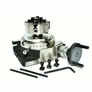 Rotary Table 4 Inch 100 mm With 65 mm Mini Independent lathe Chuck + Free Ship