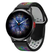 LF28 Pro Smartwatch Bluetooth Call Smart Watch Men For Android IOS 24 Hours Heart Rate Monitor Custom Dial - black rainbow