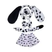 Puppy Dog Ears and Long Tail Set Puppy Dog Hair Hoop Headwear Plush Ears Hair