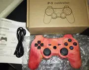 New Orange Swirl Wireless BlueTooth Controller for PS3 Video Game pad