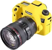 QUANZH Camera Cases Easy to Install Soft Silicone Protective Case for Canon EOS 6D(Camouflage) (Color : Yellow)
