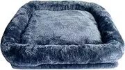 Cat Tree Tower Accessories Replacement Parts Top Cushion Bed Cover for Cat Perch with Elastic Band (13.8" x 13.8", Grey)