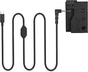F1TP DR-E8 Dummy Battery DC Coupler and USB-C Connect Cable (Replacement LP-E8 Battery/ACK-E8 AC Adapter kit) for Canon EOS Rebel T5i/4i/3i/2i Kiss X6/5/4 700D 650D 600D 550D DSLR Camera.