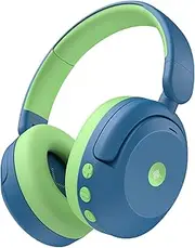 iClever BTH20 Kids Noise Cancelling Headphones, 60H Play Time,Type C Fast Charging, Safe Volume 80dBA, Bluetooth5.4, Award-Winning Kids Headphones Wireless for iPad Tablet Airplane, Blue