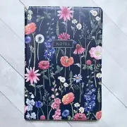 Eccolo Wildflower Journal Notebook 8.25" Faux Leather Lined Designer