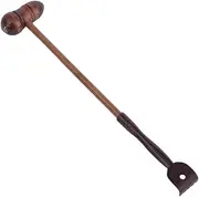 Solid Wood Massage Hammer Roller Durable Back Scratcher and Massage Tool for Home Use Promotes for Neck Waist Hips and Legs present for Family
