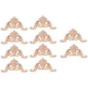 10 Pcs Wood Carving Decal Wood Mouldings Corner Applique Home Door Decor5060