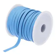 1/4 Inch Double Fold Bias Tape Continuous Bulk Bias Tape (Blue 25 Yards)