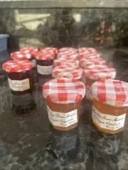 Bonne Maman Lot 15 x 1 oz Mini Jars, Strawberry, Orange NEW Jam Spread