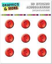 Graphics and More Bowling Ball Sporting Goods Sportsball Home Button Stickers Fits Apple iPhone 4/4S/5/5C/5S, iPad, iPod Touch - Non-Retail Packaging - Clear
