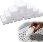 FENQURO 10 Pieces Dirt Eraser Magic Sponges, Eraser Sponge Clean Shoes, Shoe Cleaner, Dirt Eraser for Trainers, White Soles & More, Robust Magic Eraser for Stubborn Dirt